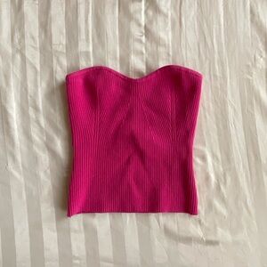 Olivaceous Tube Top (Size S, Pink)